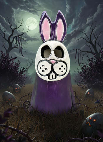 NEW Dylan purple bunny 🐰 PREMIUM Ghost 👻