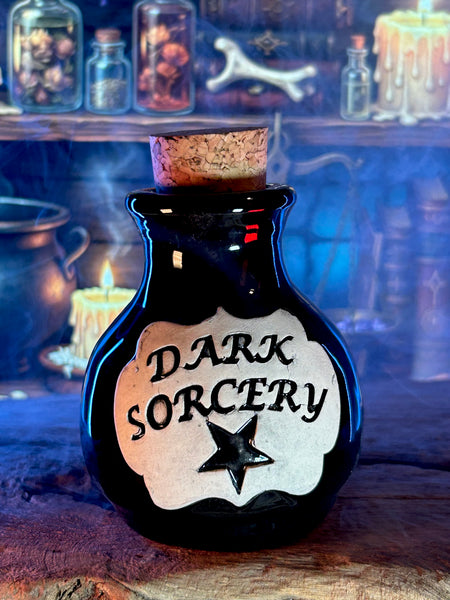 NEW “Dark Sorcery” hand thrown bottle