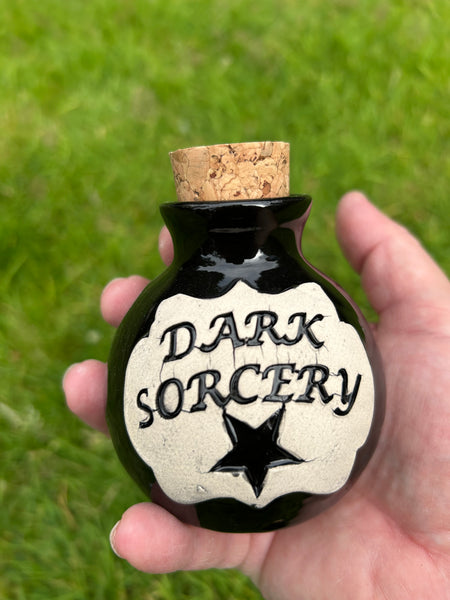 NEW “Dark Sorcery” hand thrown bottle