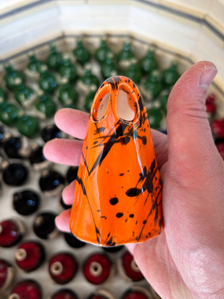 Orange & Black Splash Ghost 👻