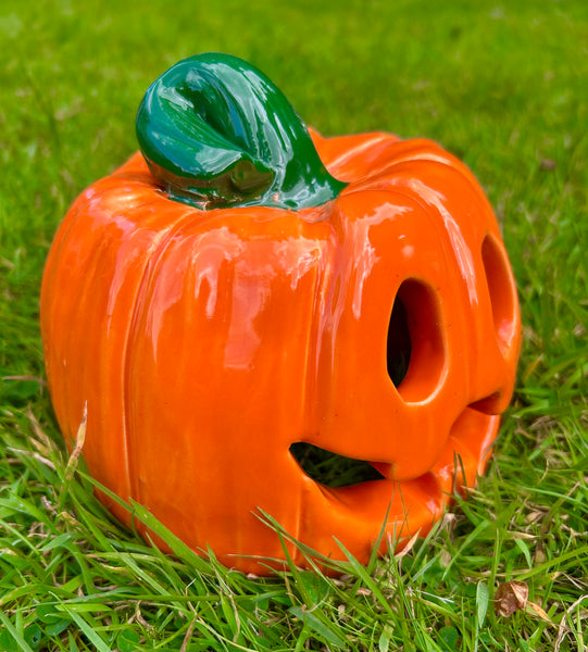 NEW 5-6” hand thrown pumpkin 🎃