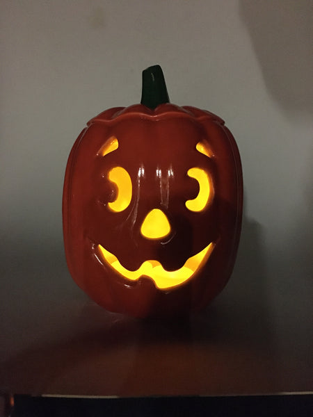 Traditional Happy Pumpkin lantern 7.5” 🎃