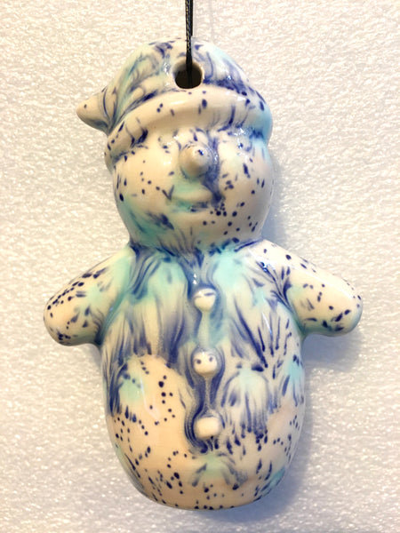 Snowman ⛄️ decoration - Blue Orchid