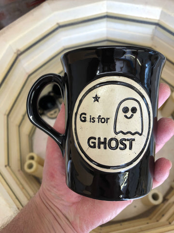 “G is for Ghost” 👻 mug