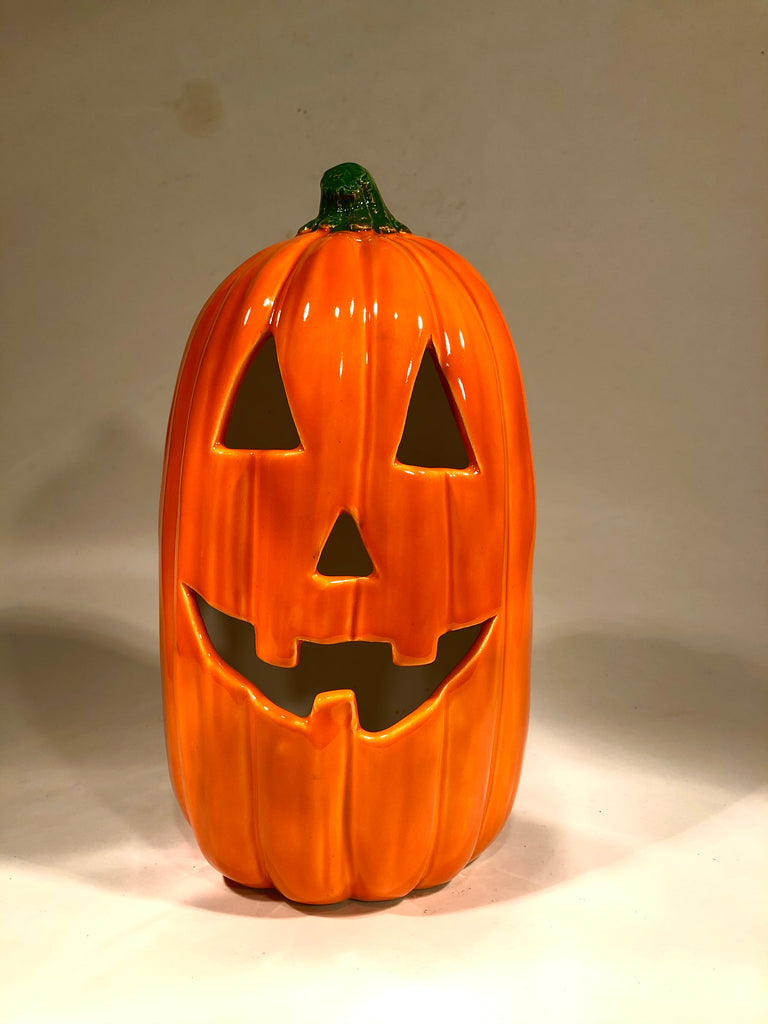 Big Traditional Jack 9” Pumpkin - Black Star Ceramics 