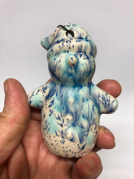 Snowman ⛄️ decoration - Blue Orchid