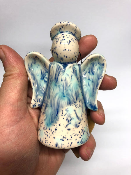 Angel decoration - Blue Orchid
