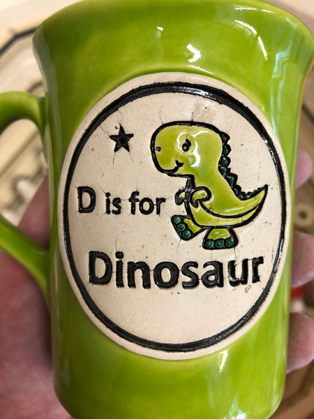 NEW D is for DINOSAUR 🦖 mug