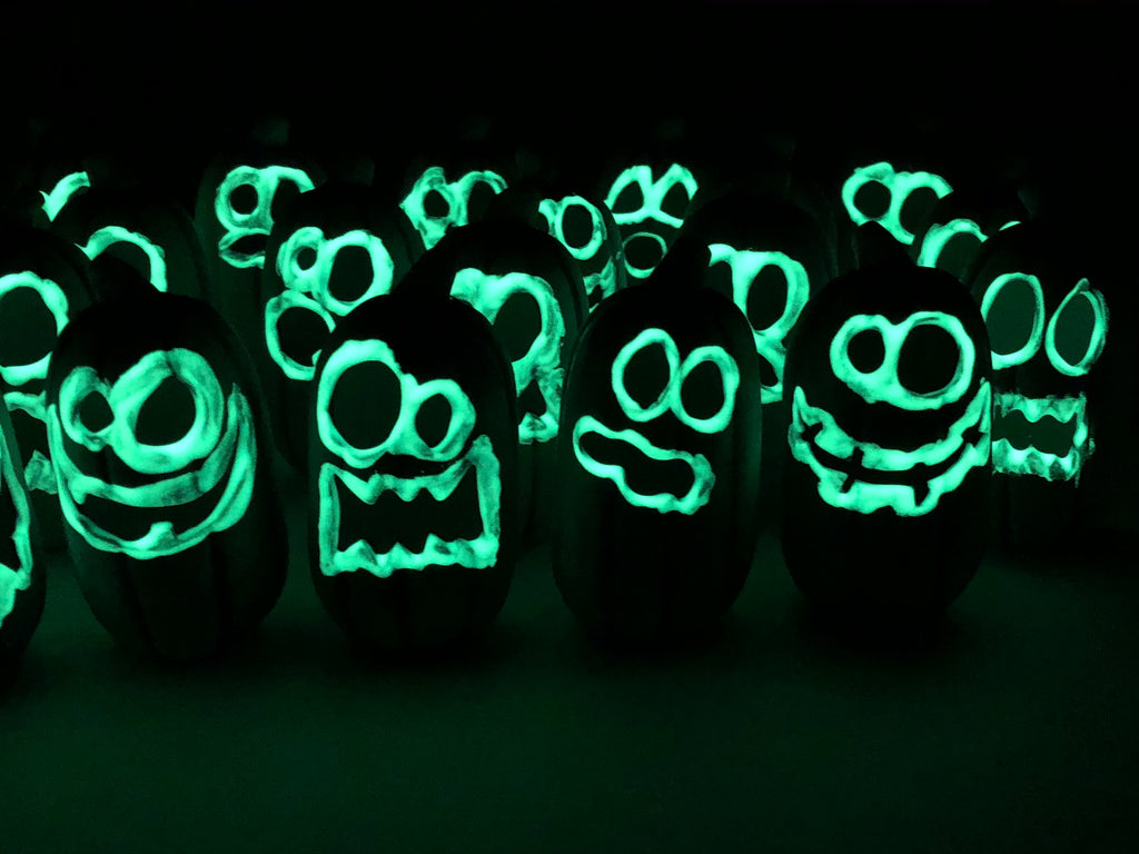 Glow in the dark Ghost Mini Pumpkins 👻