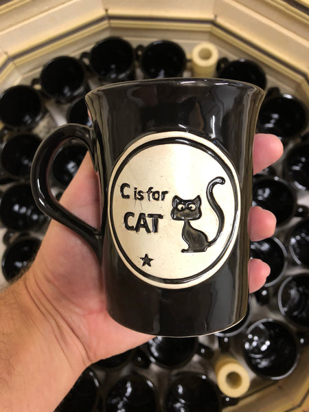 C is for CAT 🐈‍⬛ mug