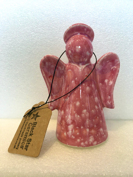 Angel decoration - Raspberry beret