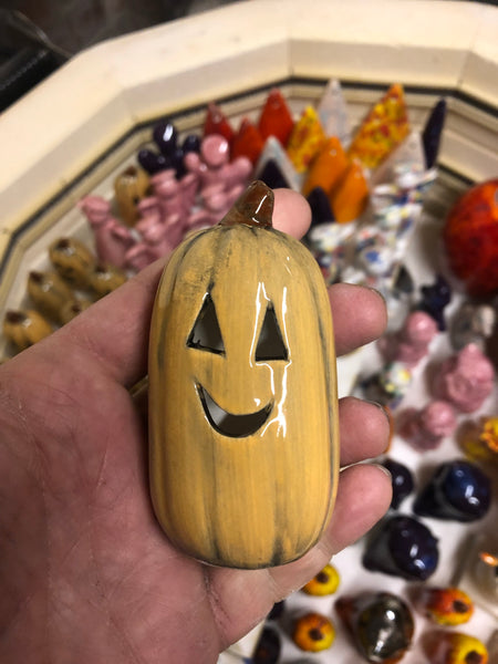Set of 3 x Mini Pumpkins - Black Star Ceramics 